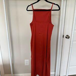 Elegant Rust Slip Dress
